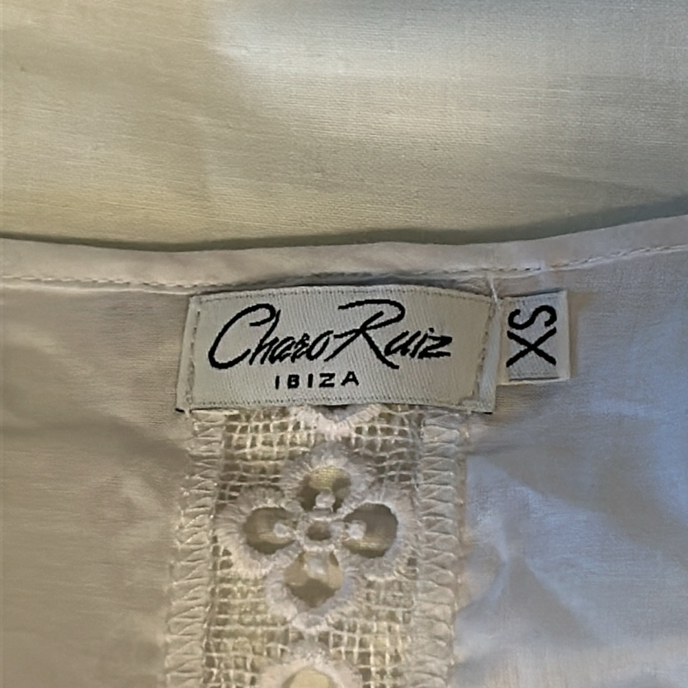 Charo Ruiz Ibiza Edda Top in White Size XS NWOT - Picture 3 of 5